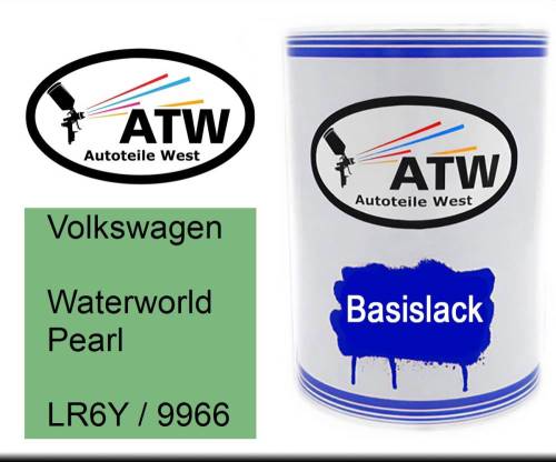 Volkswagen, Waterworld Pearl, LR6Y / 9966: 500ml Lackdose, von ATW Autoteile West.